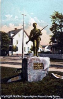  , PA   26th Penn Emergency Regiment Monument, Residence of John Burns