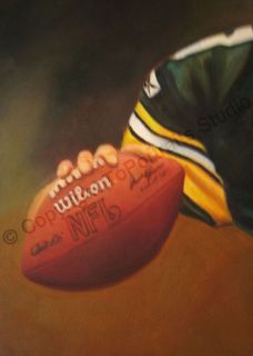Ben Roethlisberger Pittsburgh Steelers Oil Art Painting