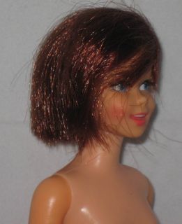 1967 Mattel Twist N Turn Casey Red Copper Hair in Wild N Wooly Outfit