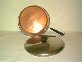 Revere Ware Nice Large 12 Fry Pan Skillet with Lid 1801