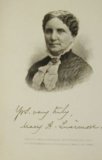 Mary Livermore My Life 1899 Civil War Nurse Black Slavery Womens