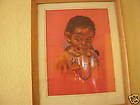 David K John? Pastel Painting Of Navajo Girl