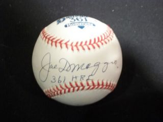 Joe DiMaggio Yankees Signed Baseball PSA DNA Pcs Holo 308 361 361 Home