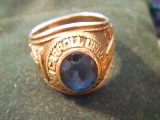  10K Gold Class Ring 10 9 grams John Carroll University 1970