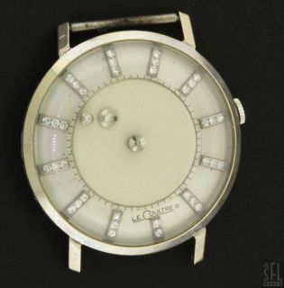 LeCoultre Vacheron Constantin 14k Diamond Mystery Watch  