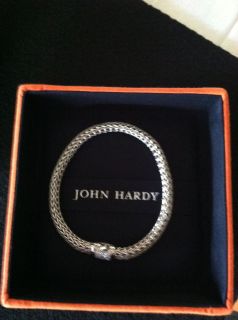 John Hardy Classic Signature Bracelet with Diamond Station  