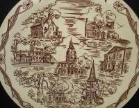 Colonial Annapolis Herff Jones Plate Vernon Kilns USA  