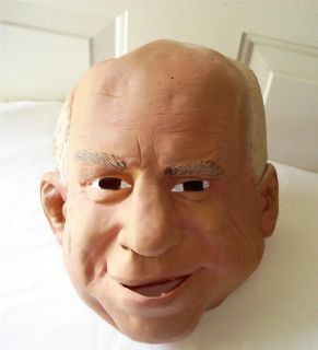 Mask Senator John McCain Face Head Vinyl EUC Holloween Theater Political Party  