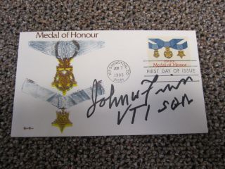 Congressional Medal of Honor John Finn Signed Autographed First Day Cover  