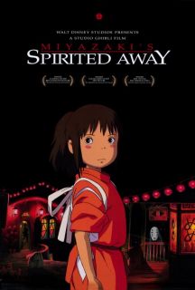 Spirited Away movie Promo Poster E 2002 Rumi Hiragi Miyu Irino Takashi Naito  