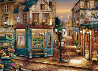 Twilight in Paris Artist John O'Brien Cobble Hill 1000 Piece Jigsaw Puzzle New  