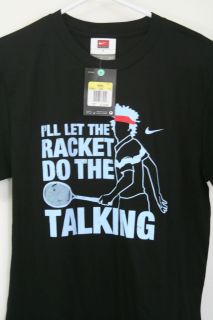 Nike 2011 US Open John McEnroe Let The Racket do The Talking T Shirt  