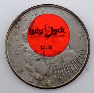Lady Luck Casino "Token" Las Vegas 1925 Silver Peace Dollar Honest John'S  
