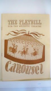 Carousel Playbill John Raitt IVA Withers Christine Johnson NYC 1946  