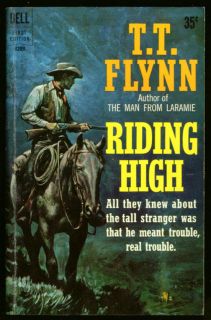 T T Flynn Riding High Dell 1st Edition PBO 1961  