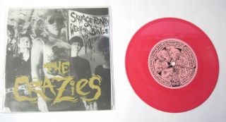 Punk 7" The Crazies Savage Punks Pink Vinyl  