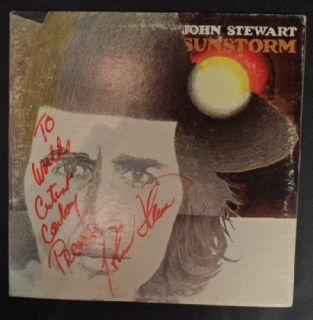 John Stewart Sunstorm Signed LP 1972 Autograph COA Original  