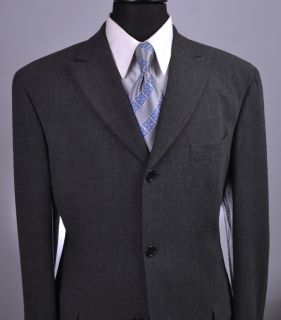 ISW John Varvatos Mainline Gray Italian 3Btn Suit 42L 42 L  