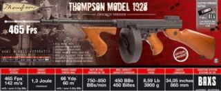 Thompson Chicago Typewriter Tommy Machine Gun 426FPS  