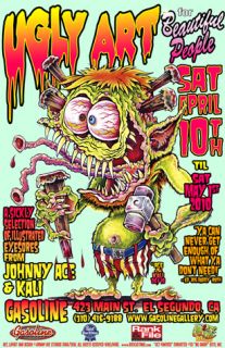 Johnny Ace Poster Art Show Rat Fink Kustom Big Daddy Roth Monster Weird Oh  