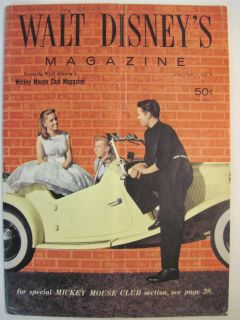 Walt Disney's Magazine Vol 2 5 August 1957JOHNNY Appleseed Bobby Burgess  