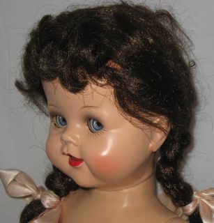 1950s Ideal Saucy Walker 22" Brunette Doll in Original Box  