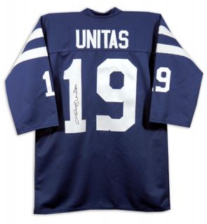 Johnny Unitas Autographed Baltimore Colts Jersey Mm  