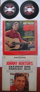 JOHNNY HORTON 4 PC LOT LPS HONKY TONK MAN GREATEST  