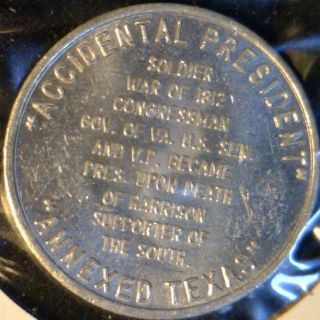 John Tyler Commemorative Token Coin  
