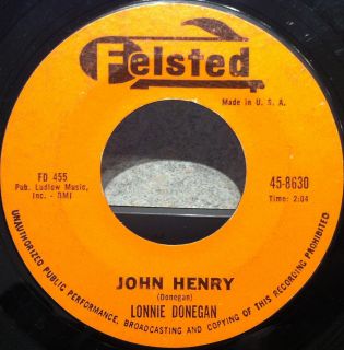 Lonnie Donegan Skiffle Group Rock Island Line John Henry 7" VG 45 8630  