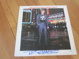 Johnny Rotten Public Image Autographed Record Album Hologram  