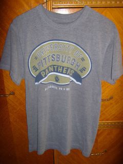 University of Pittsburgh Shirt T Shirt Size Adult Large L Pitt Panthers Grey  