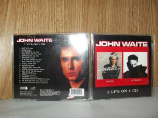 John Waite 2 LPs on 1 CD Ignition No Brakes RARE One Way Records Release  