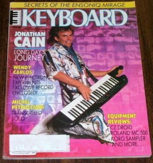Jonathan Cain JOURNEY Keyboard 1986 Ensoniq Mirage Roland MC 500 W Carlos Sndpg  