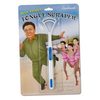 Kim Jong IL Dear Leader Tongue Scraper Gag Gift LOL North Korea Korean Jong IL  