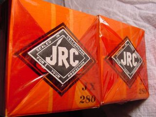 2 Extreme RARE Old JX JRC 280 Tube Johnsonburg Radio Corp Vintage Collectable  