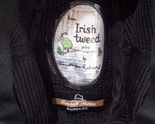 Jonathan Richard Irish Tweed Hat Made in Ireland  