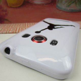 Jordan Rubber Silicone Skin Case Phone Cover for Sprint HTC EVO 4G  