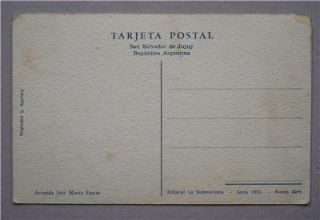 Vintage Postcard from Avenue Jose Maria Fascio San Salvador de Jujuy Argentina  