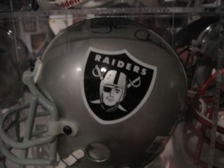 Oakland Raiders Jon Gruden Signed Riddell Mini Helmet  