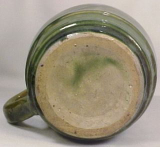 1920s Green Pottery Mug to Beer Tankard Set McCoy  