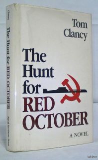 The Hunt for Red October Tom Clancy 1st 1st First Edition Signed Bookplate  