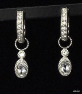 Zasha by Jude Frances Topaz Diamond Earring Charms  