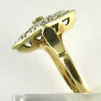 Real Vintage 18K Gold Diamonds 1930's Stunning Ring  