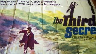 The Third Secret Orig 1964 US 6 Sheet Crime Mystery Thriller  