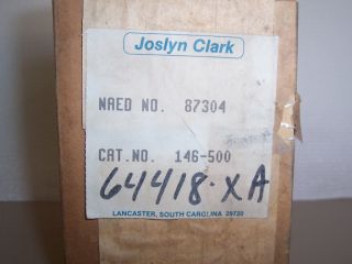JOSLYN CLARK 146 500 RELAY FIELD LOSS  