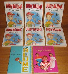 Guided Reading Lot of 8 Fudge A Mania Judy Blume AR Chapter Books RL 4 5  