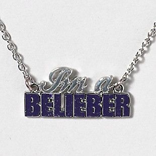 Justin Bieber IM A Belieber Necklace New with Tags