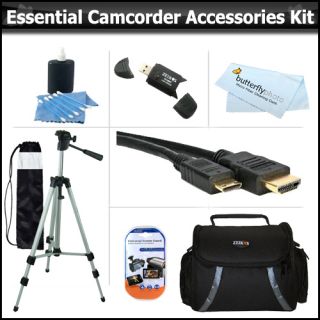 Essential Accessory Kit for JVC Camcorder Tripod Case