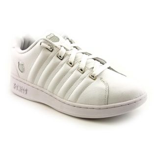 Swiss Albury Mens Size 9 5 White Leather Athletic Sneakers Shoes